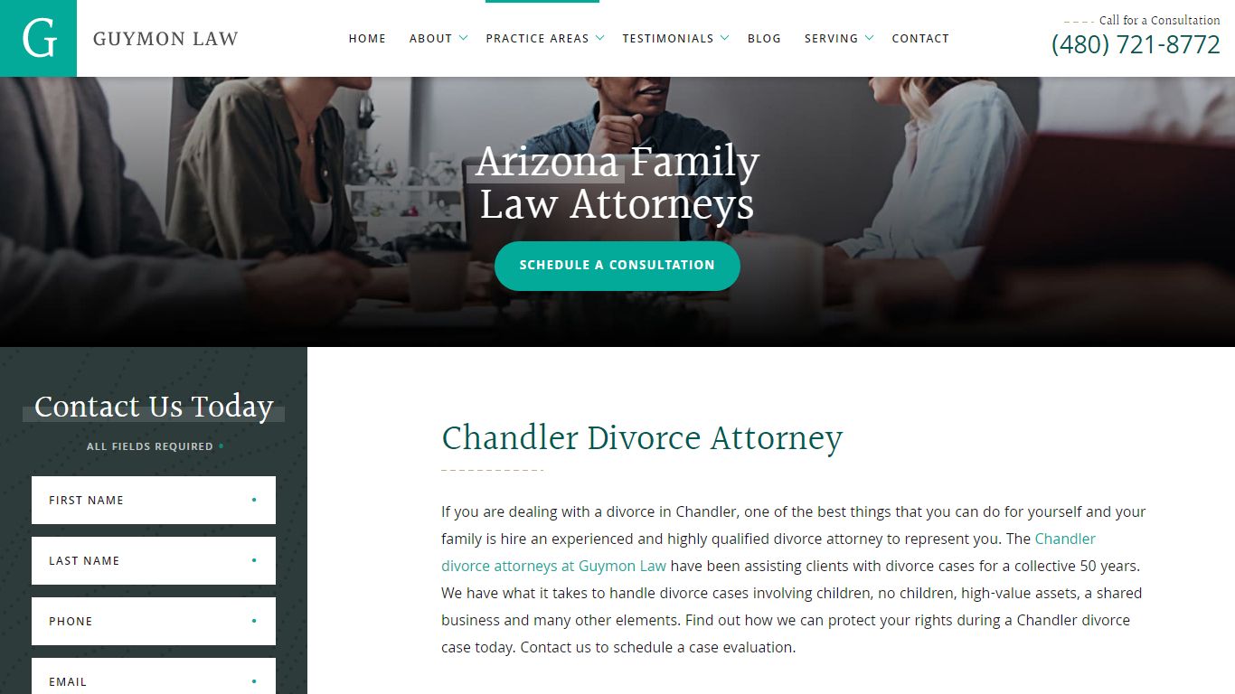 Chandler Divorce Lawyer | Guymon Law